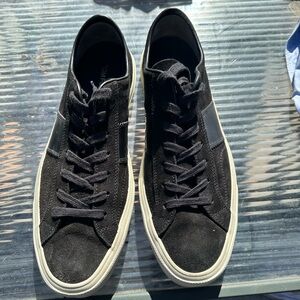 Tom Ford Cambridge Suede Low Top Sneakers